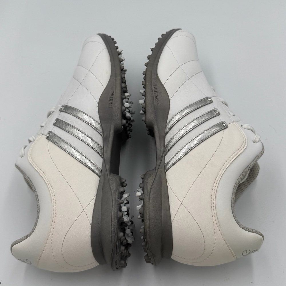 Adidas Signature Natalie 2 Women’s Golf Shoes White Silver Size 9.5 ThinTech - Picture 9 of 12